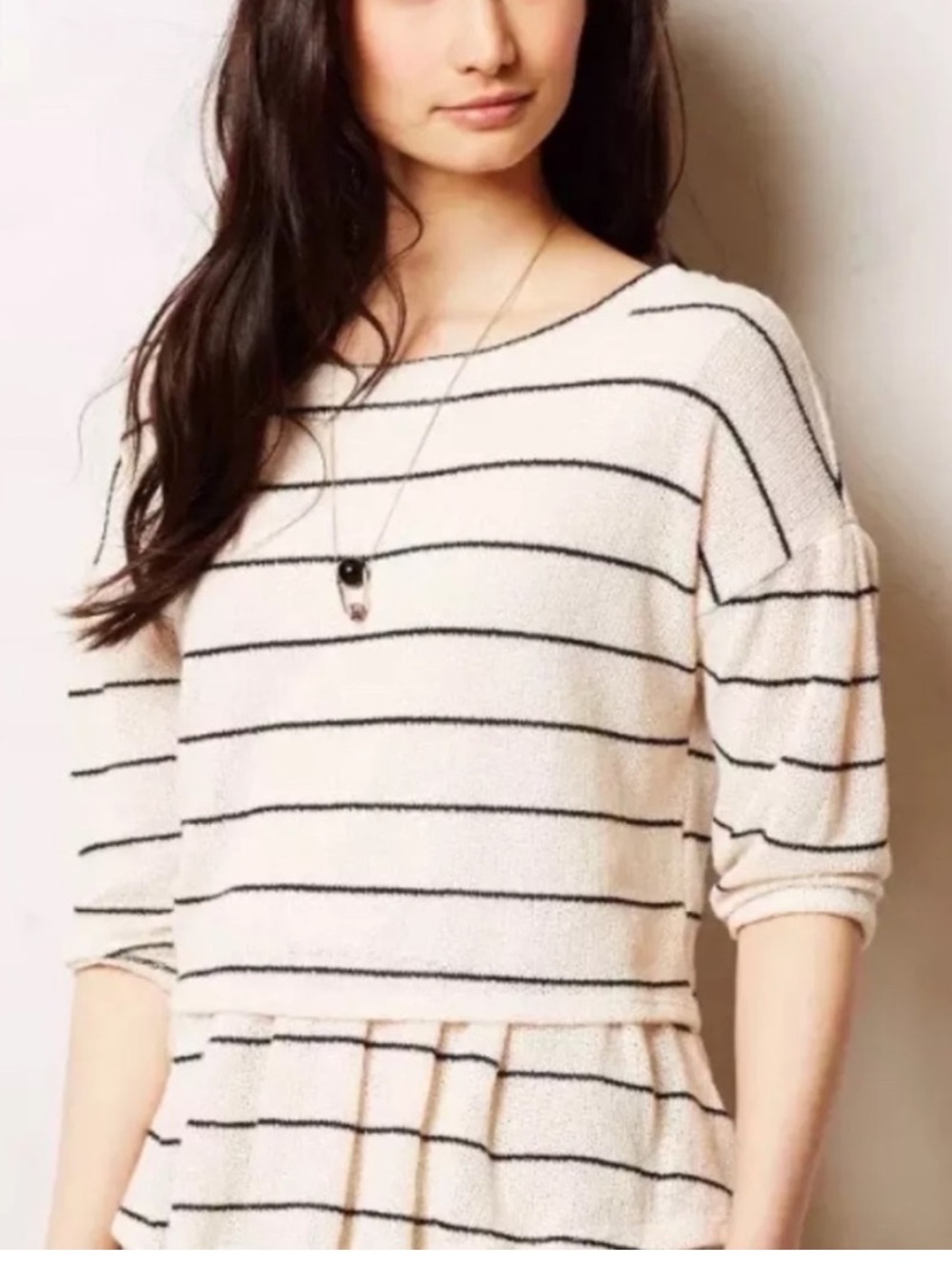 Postmark Latitudes by Anthropologie sweater with back bow tie. Size XS